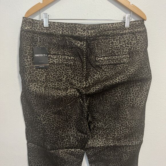 Forever‎ 21 Pants Women's Plus 2X Long Woven Stretch Snake Animal Print - Picture 5 of 10